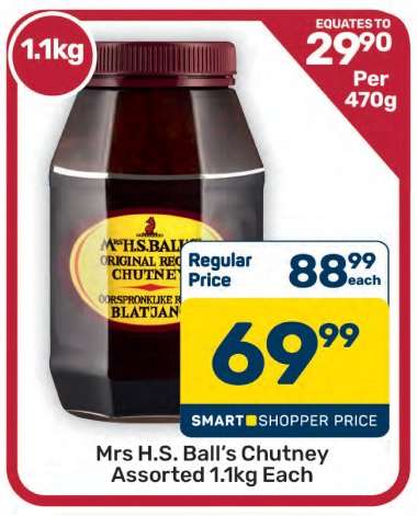 Mrs H.S. Ball's Chutney Assorted 1.1kg Each