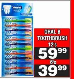 ORAL B TOOTHBRUSH 12's