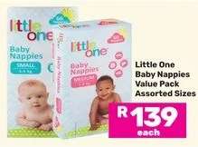 Little One Baby Nappies Value Pack