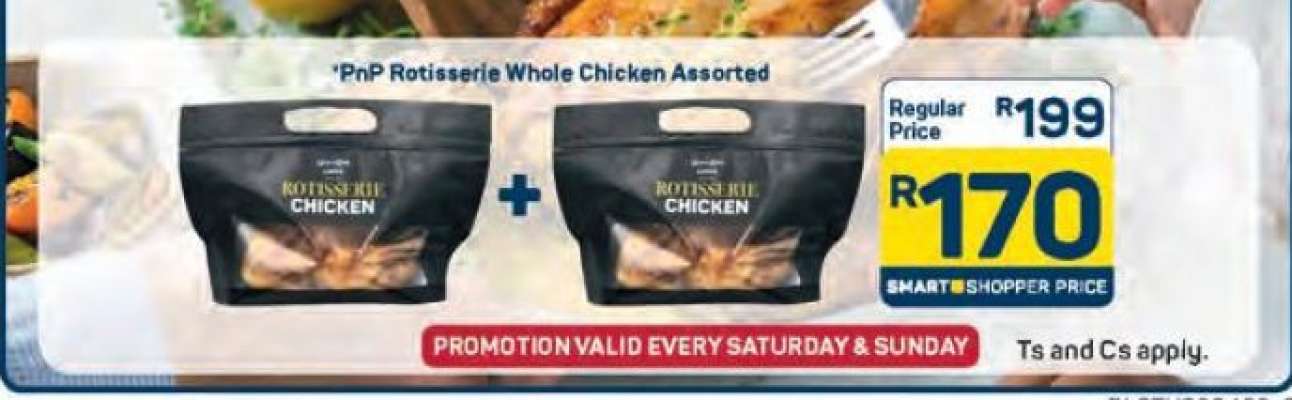 PnP Rotisserie Whole Chicken Assorted