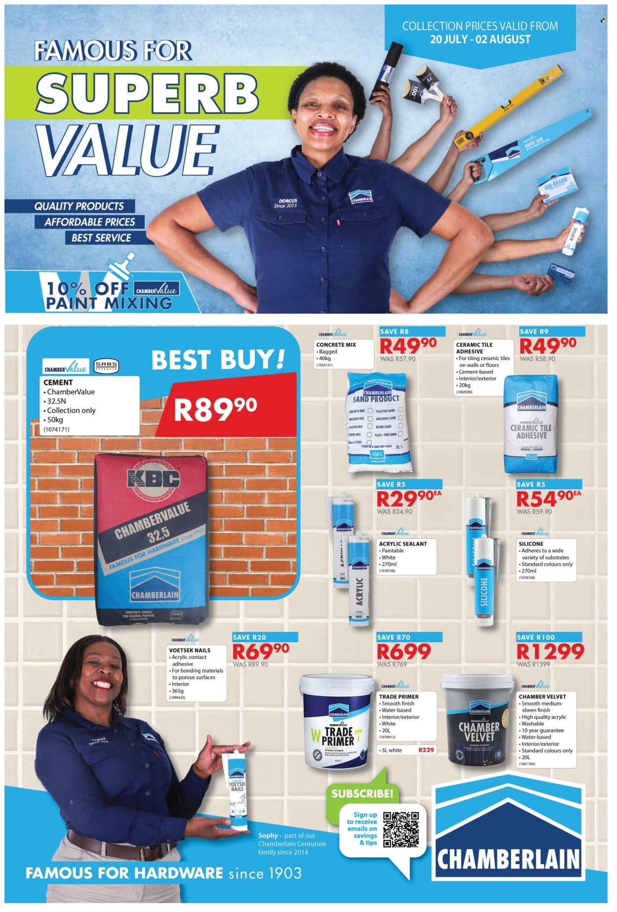 Chamberlain specials - 07.20.2026 - 08.02.2026. Page 1