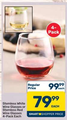 Stemless Wine Glasses 4-Pack