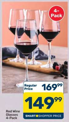 Red Wine Glasses 4-Pack