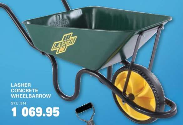 LASHER CONCRETE WHEELBARROW