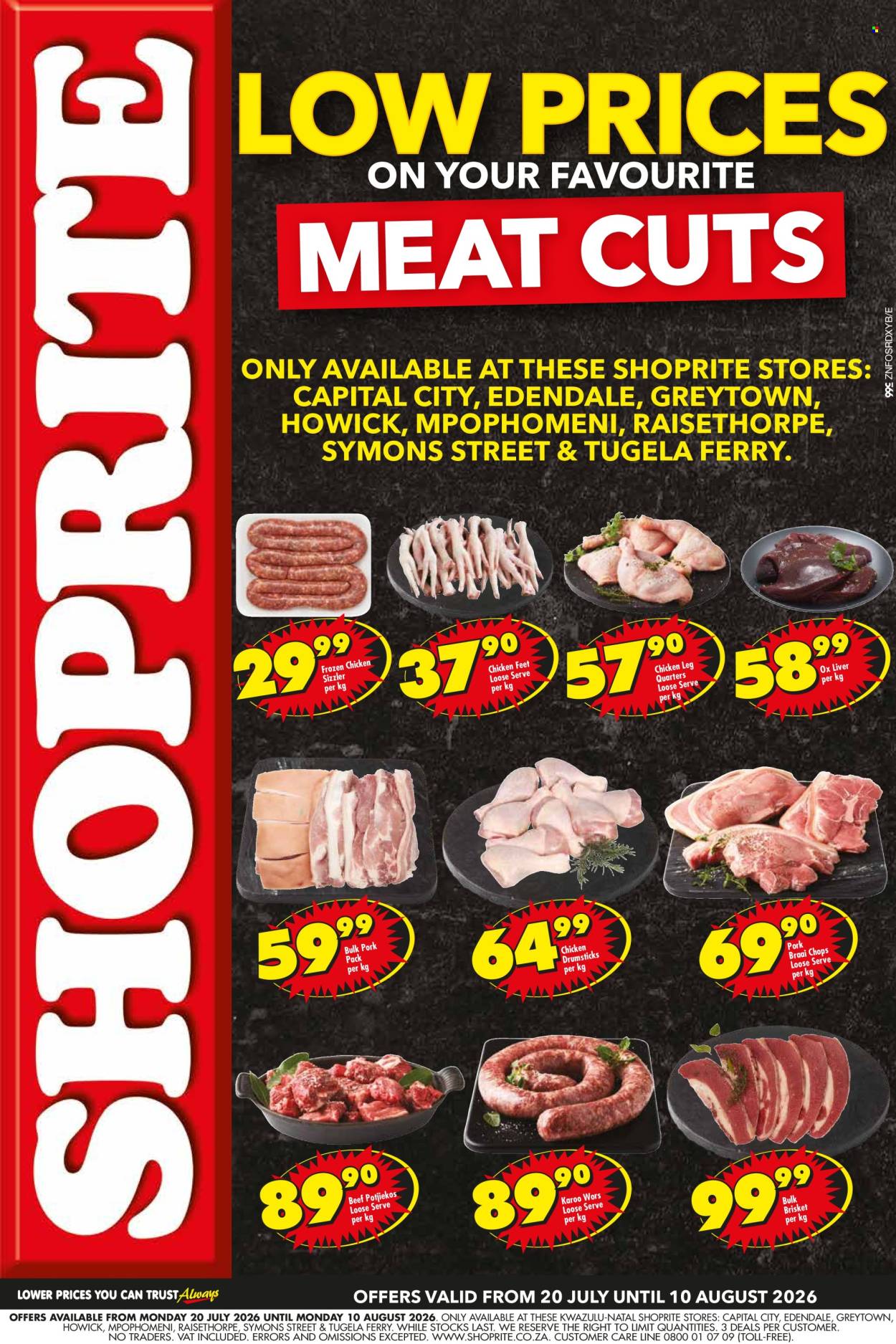 Shoprite specials - 07.20.2026 - 08.10.2026. Page 1