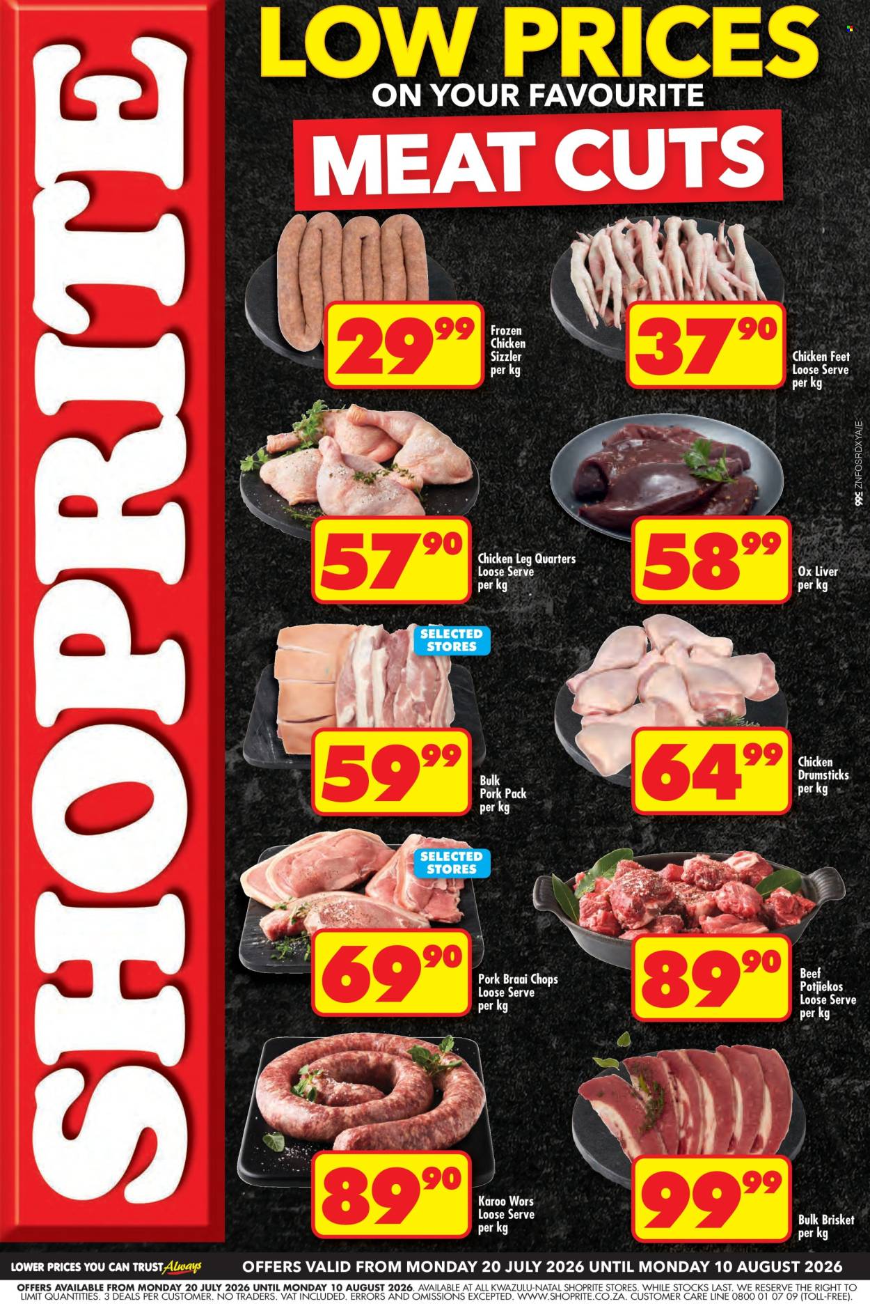Shoprite specials - 07.20.2026 - 08.10.2026. Page 1