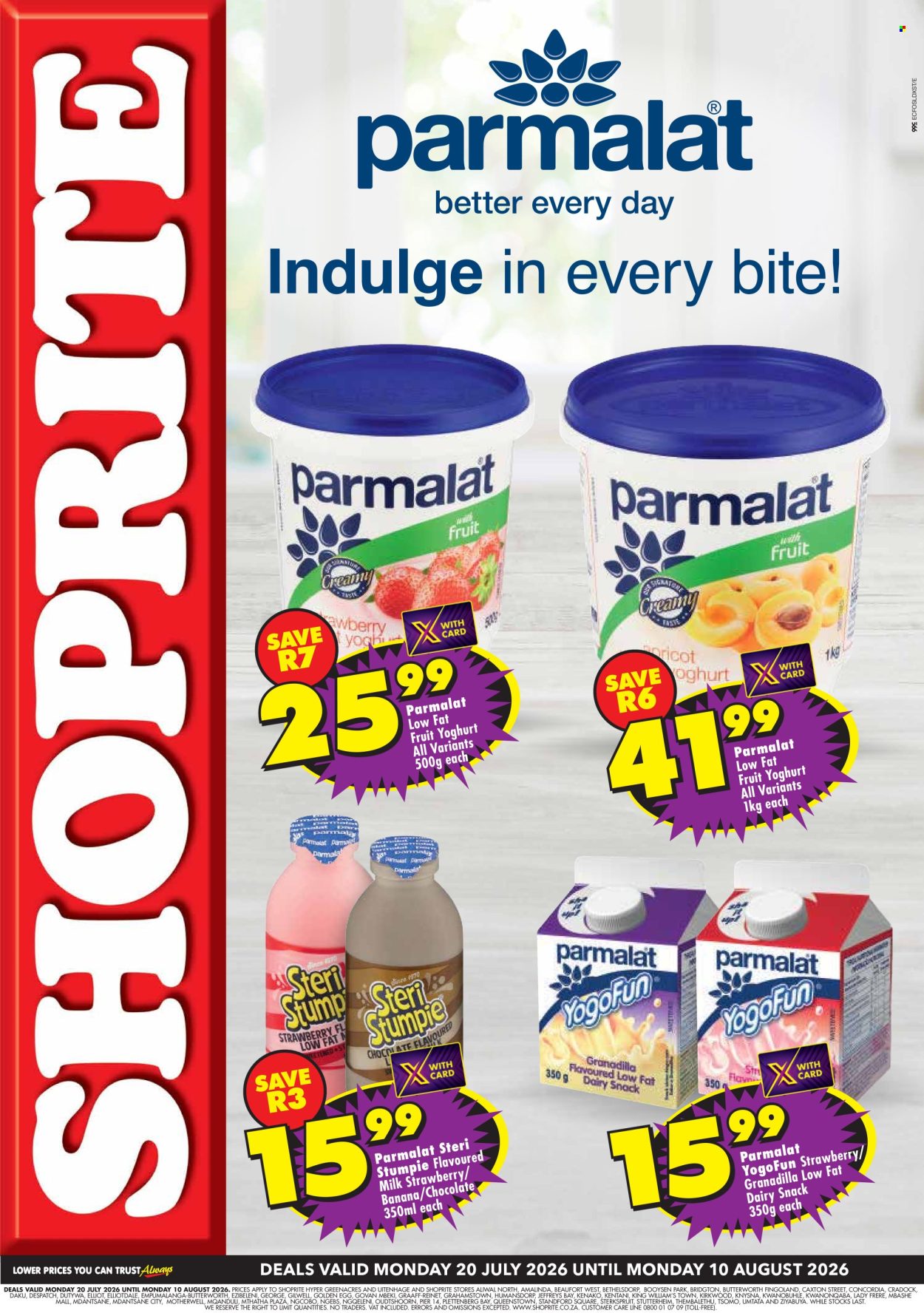 Shoprite specials - 07.20.2026 - 08.10.2026. Page 1