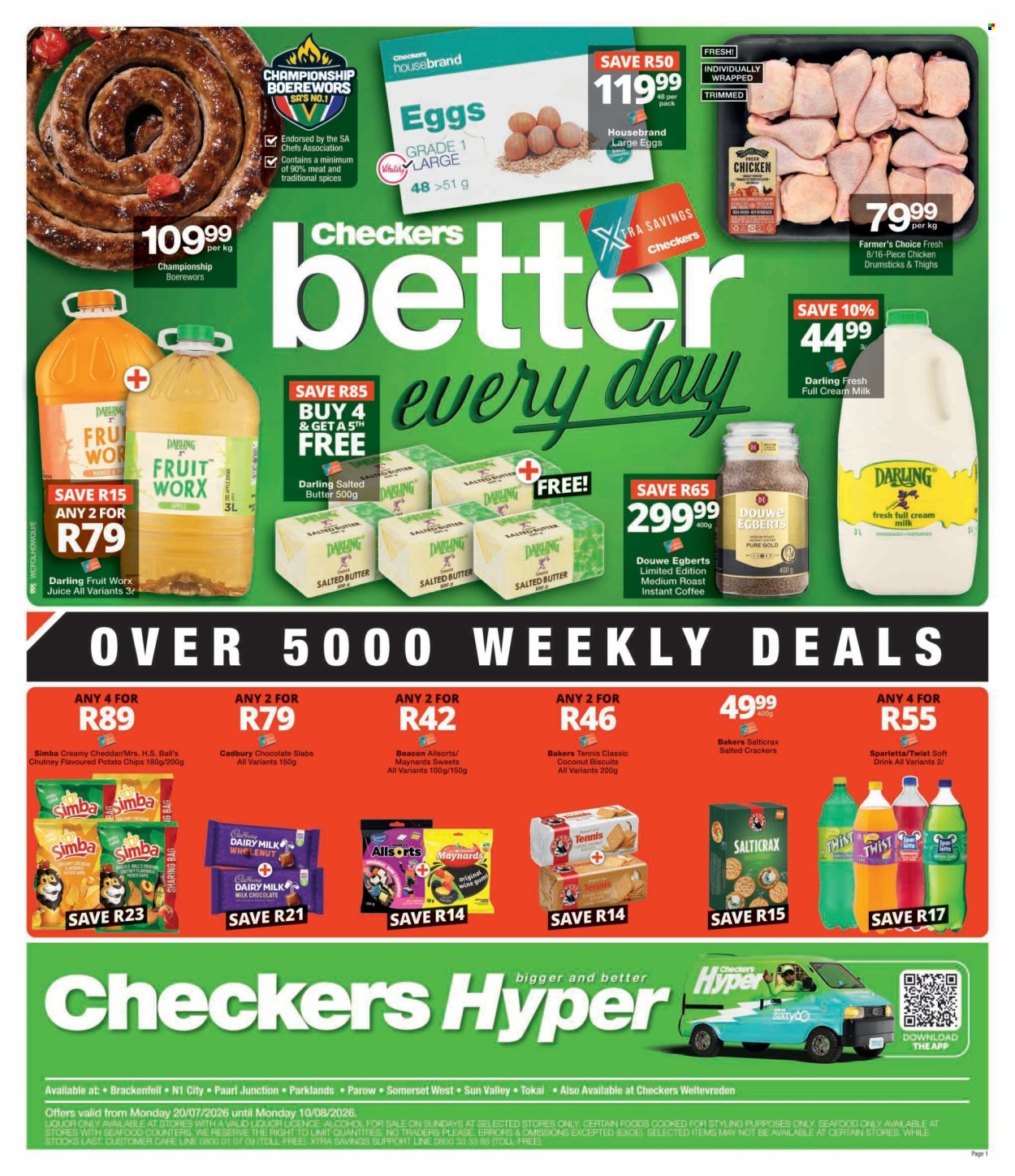 Checkers specials - 07.20.2026 - 08.10.2026. Page 1