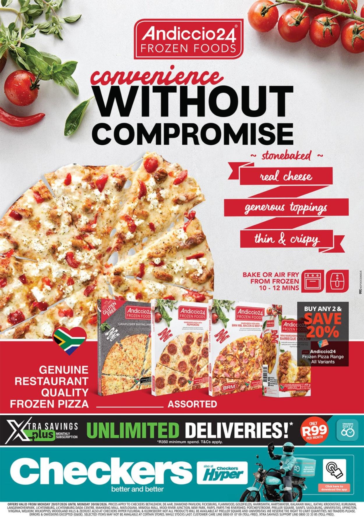 Checkers specials - 07.20.2026 - 08.30.2026. Page 1