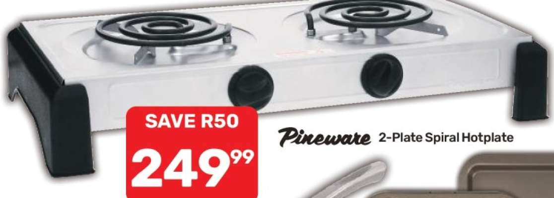 Pineware 2-Plate Spiral Hotplate
