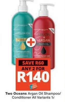 Two Oceans Argan Oil Shampoo/Conditioner