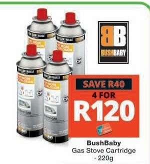 BushBaby Gas Stove Cartridge