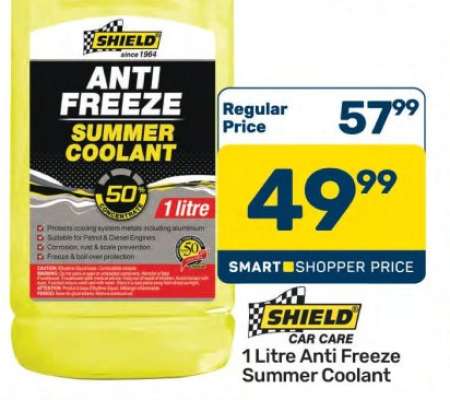 Shield Anti Freeze Summer Coolant