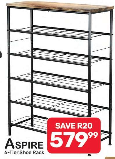 ASPIRE 6-Tier Shoe Rack