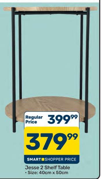 Jesse 2 Shelf Table