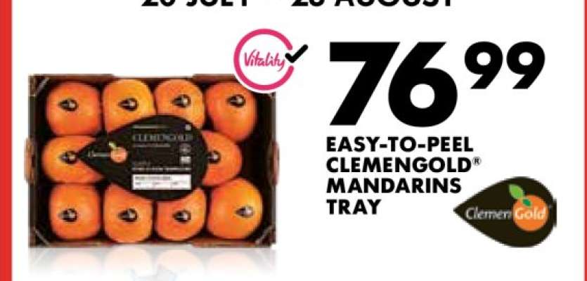 EASY-TO-PEEL CLEMENGOLD® MANDARINS TRAY