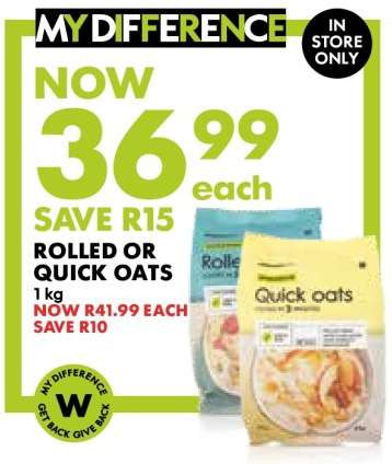 Rolled or Quick Oats