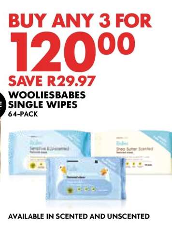 WOOLIESBABES SINGLE WIPES