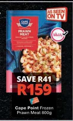 Cape Point Frozen Prawn Meat 800g