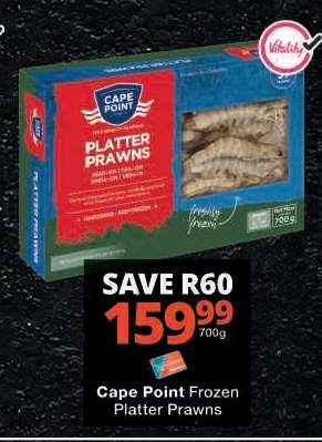 Cape Point Frozen Platter Prawns
