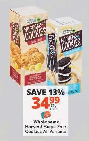 Wholesome Harvest Sugar Free Cookies All Variants