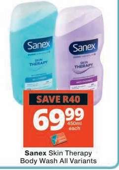 Sanex Skin Therapy Body Wash All Variants