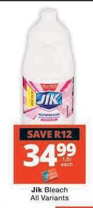 JIK BLEACH all variants