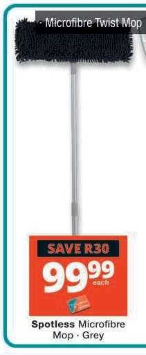 Spotless Microfibre Mop - Grey