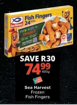 Sea Harvest Frozen Fish Fingers