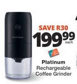Platinum Rechargeable Coffee Grinder