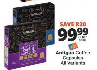 Antigua Coffee Capsules All Variants