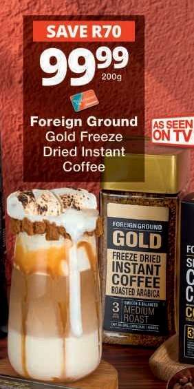 Foreign Ground Gold Freeze Dried Instant Coffee