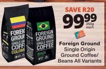 Foreign Ground Single Origin Coffee