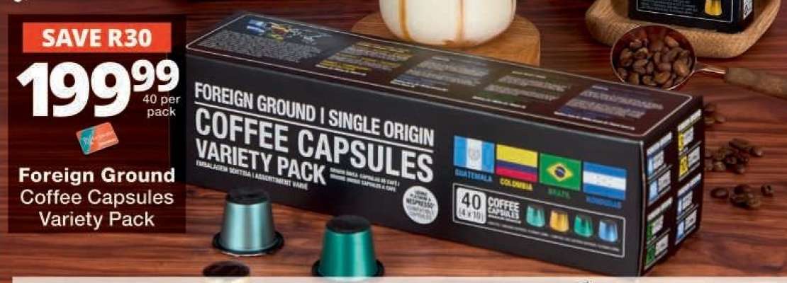 Foreign Ground Coffee Capsules Variety Pack