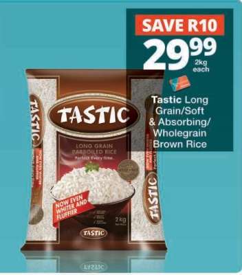 Tastic Long Grain/Soft & Absorbing/Wholegrain Brown Rice