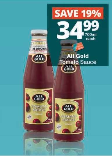 ALL GOLD Tomato Sauce