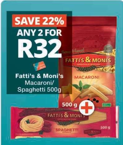 Fatti's & Moni's Macaroni/Spaghetti 500g