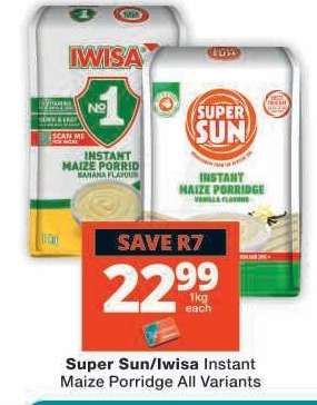 SUPER SUN/IWISA INSTANT MAIZE PORRIDGE