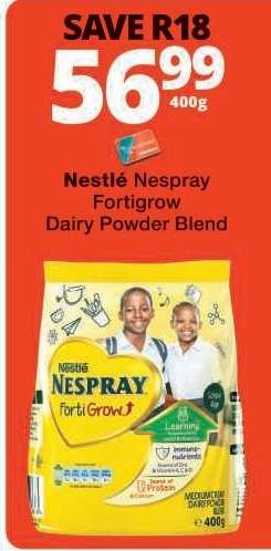 NESTLÉ NESPRAY FORTIGROW DAIRY POWDER BLEND