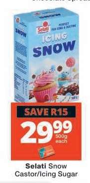 Selati Snow Castor/Icing Sugar