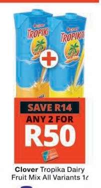 Clover Tropika Dairy Fruit Mix