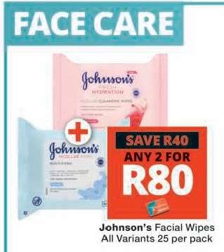 Johnson's Facial Wipes