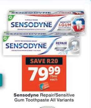 Sensodyne Repair/Sensitive Gum Toothpaste All Variants
