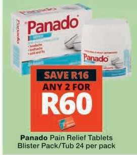 Panado Pain Relief Tablets