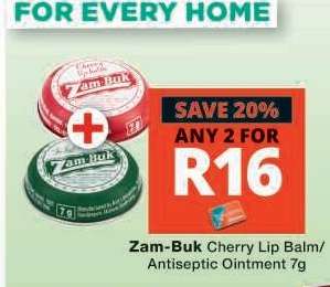 Zam-Buk Cherry Lip Balm/Antiseptic Ointment 7g