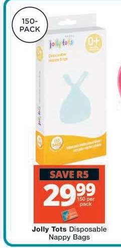 Jolly Tots Disposable Nappy Bags