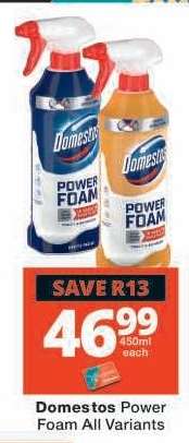 Domestos Power Foam All Variants