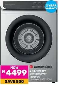 Bennett Read 8 kg AeroDry Vented Dryer (BR8VD1)