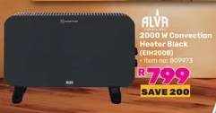 ALVA 2000 W Convection Heater Black (EIH200B)