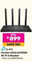 Archer AX12 AX1500 Wi-Fi 6 Router